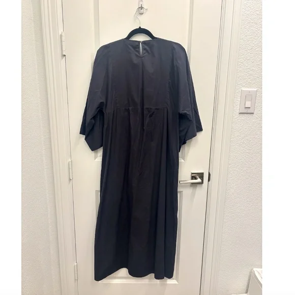 DOEN-Square Neck Poplin Dress (Sz Small) - Picture 5 of 7